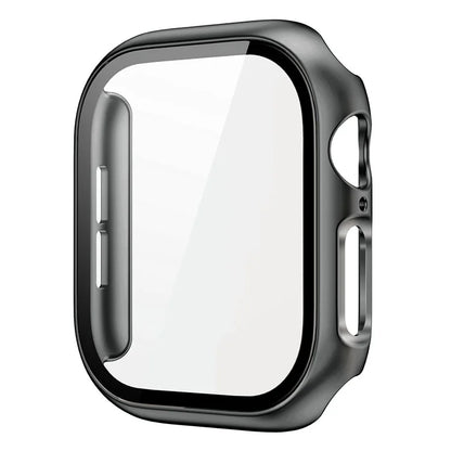 For Apple Watch Series 10 42mm Protective Case All-Around Hard PC Watch Cover with Tempered Glass Film