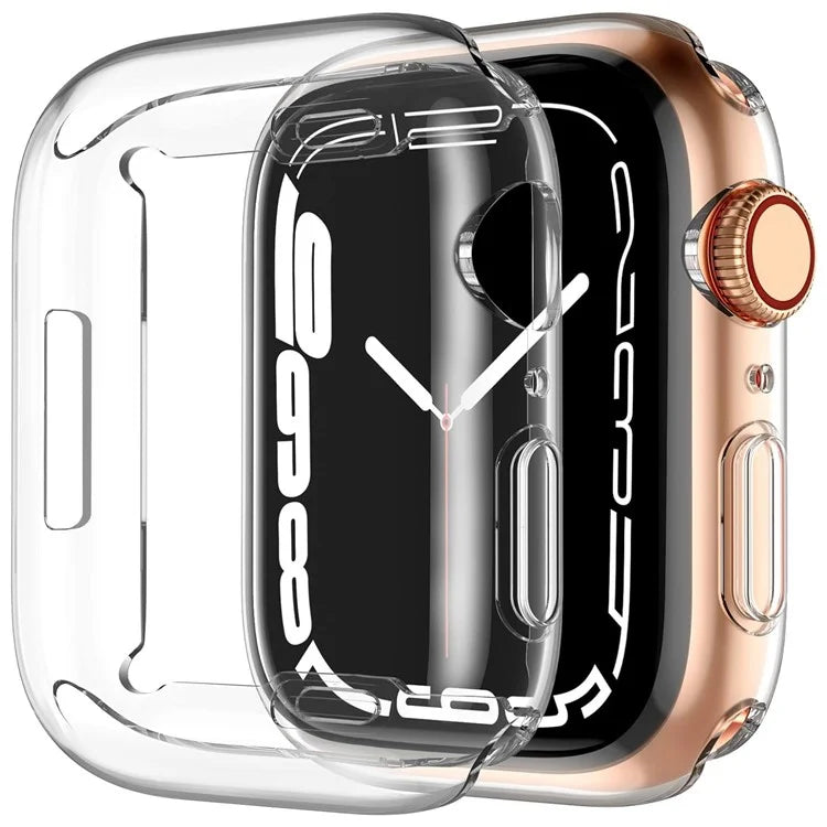 For Apple Watch Series 10 46mm Transparent Watch Case Quick Release TPU Cover Smart Watch Protective Case