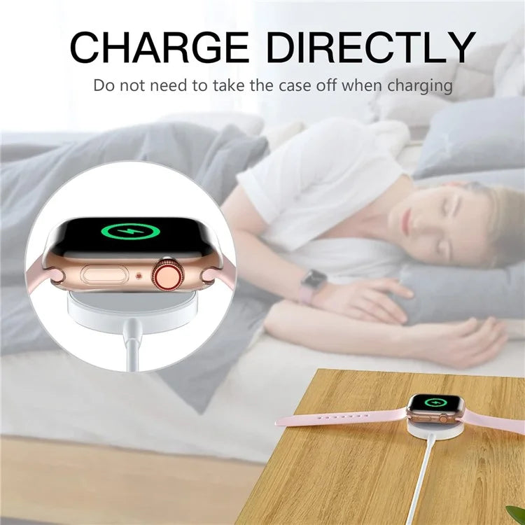 For Apple Watch Series 10 46mm Transparent Watch Case Quick Release TPU Cover Smart Watch Protective Case