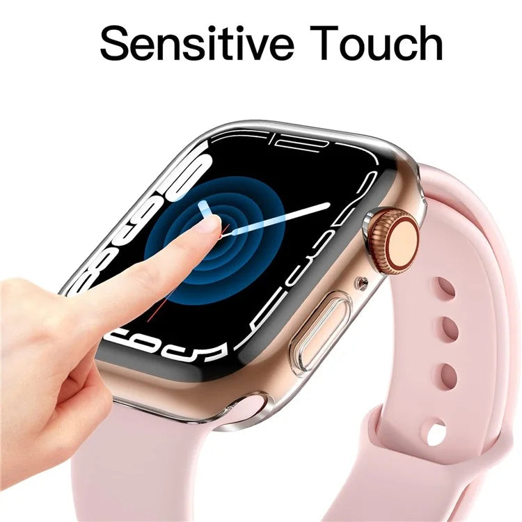 For Apple Watch Series 10 42mm Transparent Watch Case Quick Release TPU Cover Smart Watch Protective Case