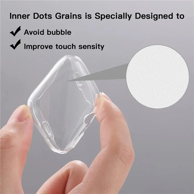 For Apple Watch Series 10 42mm Transparent Watch Case Quick Release TPU Cover Smart Watch Protective Case