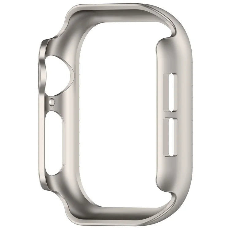 For Apple Watch Series 10 42mm Single Row Rhinestone Decor Hollow-Out Cover PC Watch Frame Case