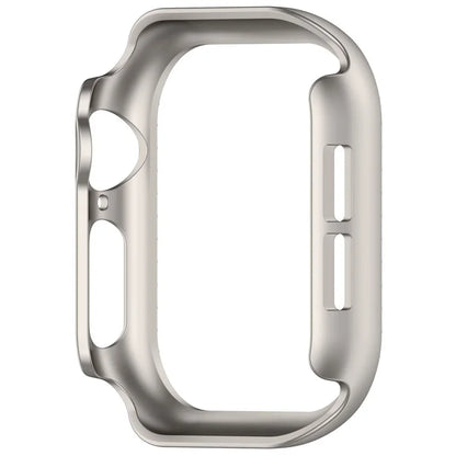 For Apple Watch Series 10 42mm Single Row Rhinestone Decor Hollow-Out Cover PC Watch Frame Case