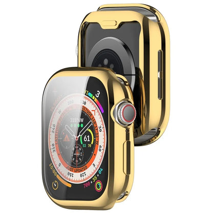 For Apple Watch Series 10 42mm Full Coverage Watch Cover Electroplated TPU Watch Case