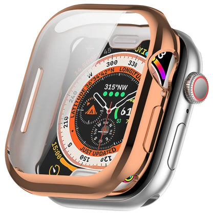 For Apple Watch Series 10 42mm Full Coverage Watch Cover Electroplated TPU Watch Case