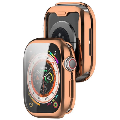 For Apple Watch Series 10 42mm Full Coverage Watch Cover Electroplated TPU Watch Case