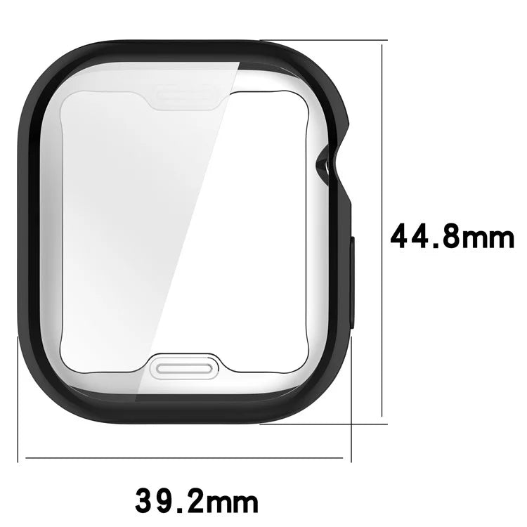 For Apple Watch Series 10 42mm Full Coverage Watch Cover Electroplated TPU Watch Case
