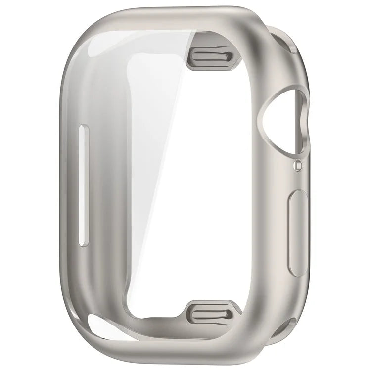 For Apple Watch Series 10 42mm Full Coverage Watch Cover Electroplated TPU Watch Case