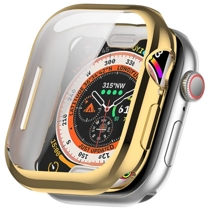 For Apple Watch Series 10 46mm Full Coverage Watch Cover Electroplated TPU Watch Case