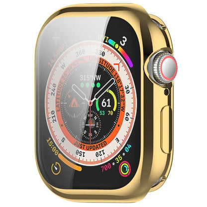 For Apple Watch Series 10 46mm Full Coverage Watch Cover Electroplated TPU Watch Case