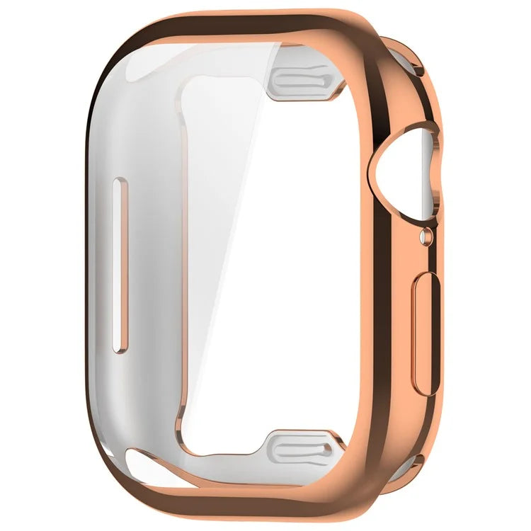For Apple Watch Series 10 46mm Full Coverage Watch Cover Electroplated TPU Watch Case