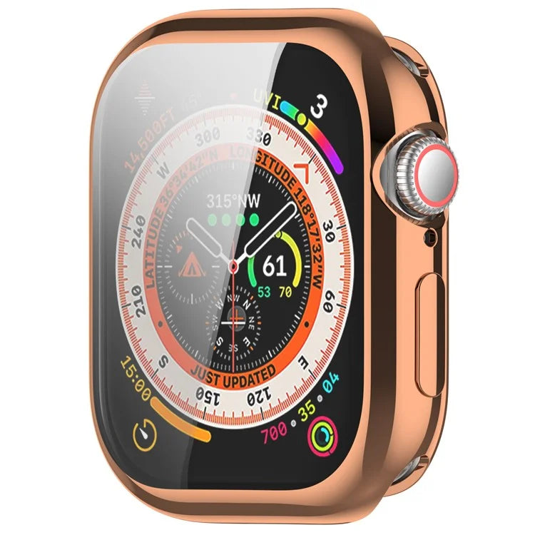 For Apple Watch Series 10 46mm Full Coverage Watch Cover Electroplated TPU Watch Case