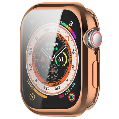 For Apple Watch Series 10 46mm Full Coverage Watch Cover Electroplated TPU Watch Case