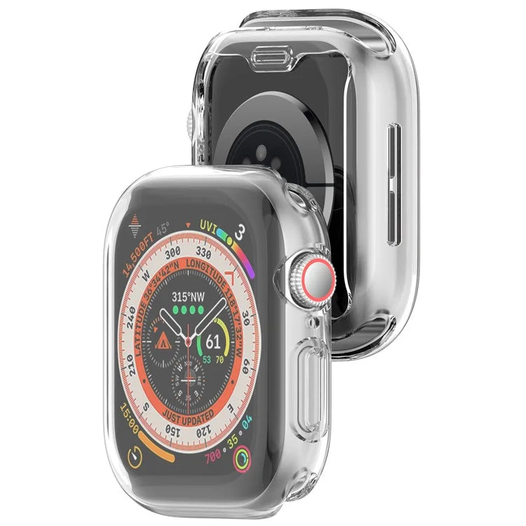 For Apple Watch Series 10 46mm Full Coverage Watch Cover Electroplated TPU Watch Case