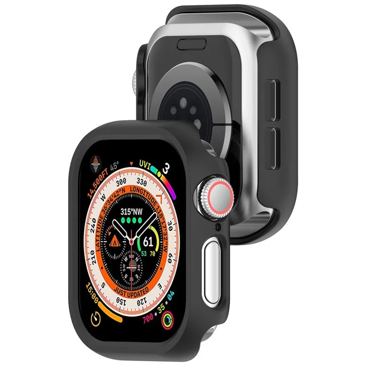 For Apple Watch Series 10 42mm Half Coverage Hollow-Out Protective Cover PC Watch Frame Case