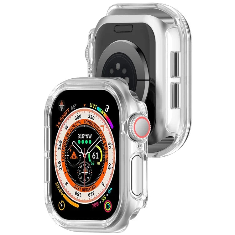 For Apple Watch Series 10 42mm Half Coverage Hollow-Out Protective Cover PC Watch Frame Case