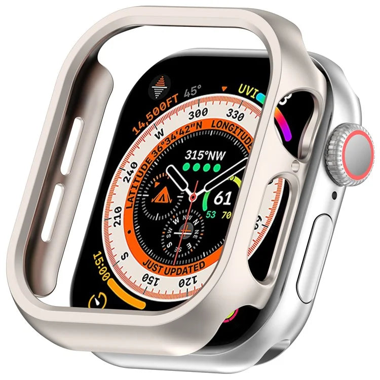 For Apple Watch Series 10 42mm Half Coverage Hollow-Out Protective Cover PC Watch Frame Case