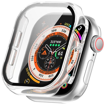 For Apple Watch Series 10 42mm Watch Case Hard PC Cover with Tempered Glass Screen Film