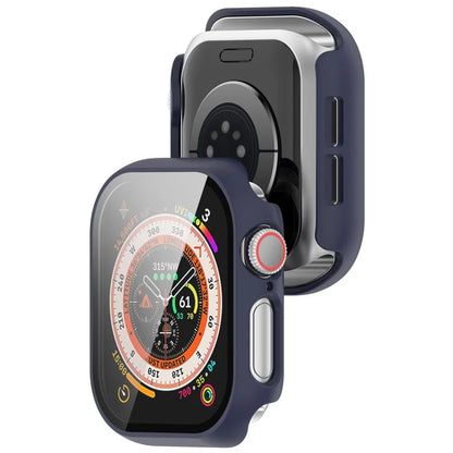 For Apple Watch Series 10 42mm Watch Case Hard PC Cover with Tempered Glass Screen Film