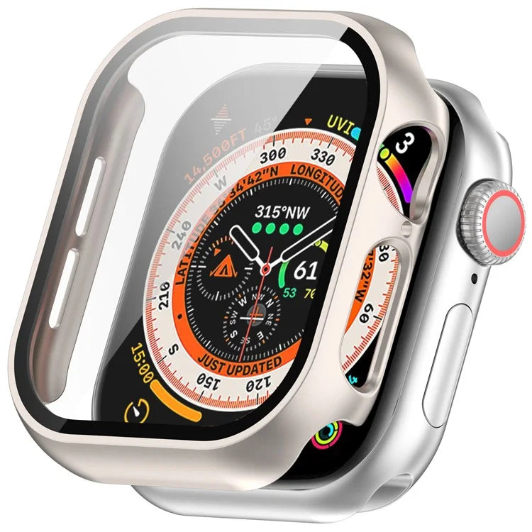 For Apple Watch Series 10 42mm Watch Case Hard PC Cover with Tempered Glass Screen Film