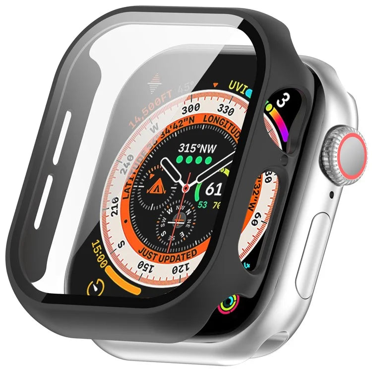For Apple Watch Series 10 46mm Watch Case Hard PC Cover with Tempered Glass Screen Film