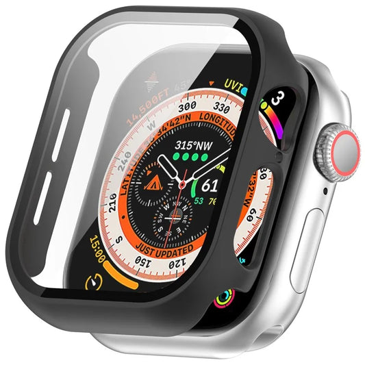 For Apple Watch Series 10 46mm Watch Case Hard PC Cover with Tempered Glass Screen Film