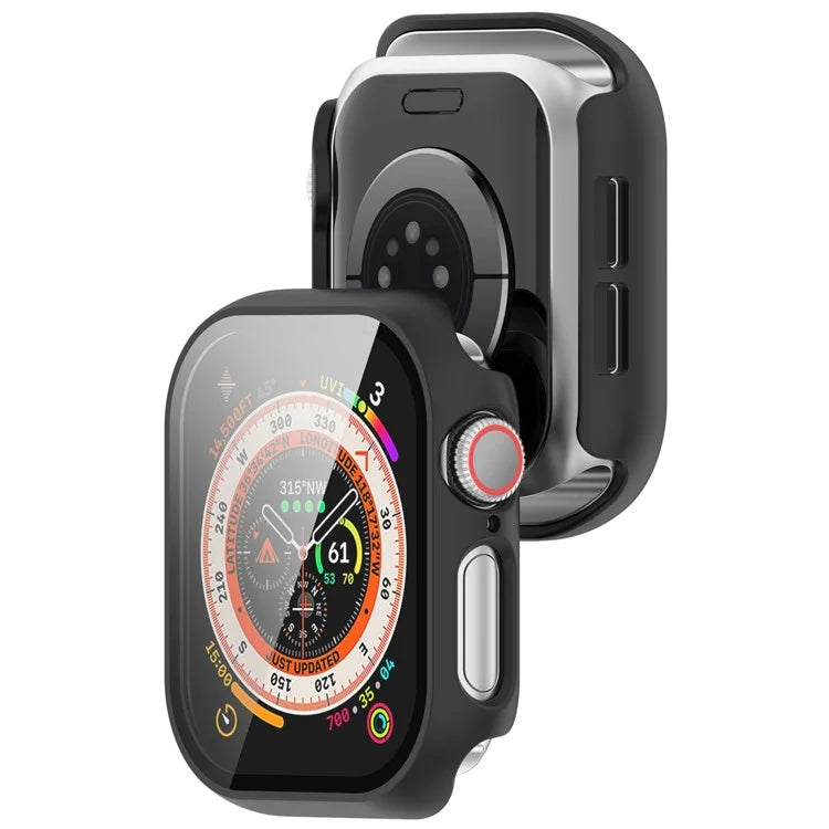 For Apple Watch Series 10 46mm Watch Case Hard PC Cover with Tempered Glass Screen Film