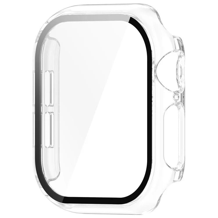 For Apple Watch Series 10 46mm Watch Case Hard PC Cover with Tempered Glass Screen Film