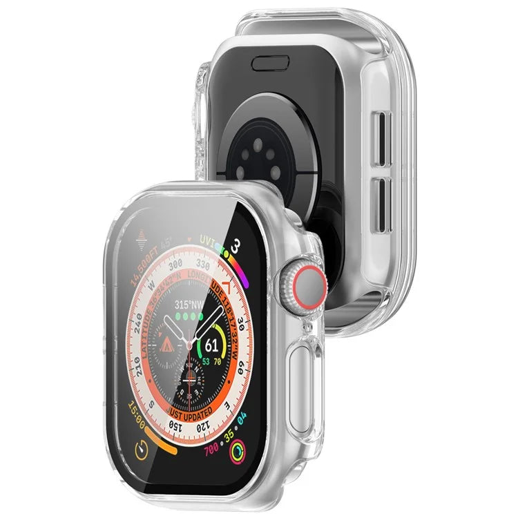 For Apple Watch Series 10 46mm Watch Case Hard PC Cover with Tempered Glass Screen Film
