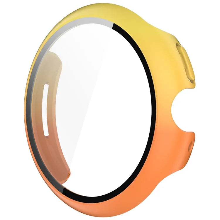 For Google Pixel Watch 3 45mm Watch Case Hard PC Cover with Tempered Glass Screen Film