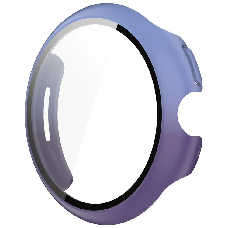 For Google Pixel Watch 3 45mm Watch Case Hard PC Cover with Tempered Glass Screen Film