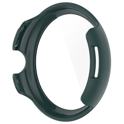 For Google Pixel Watch 3 45mm Watch Case Hard PC Cover with Tempered Glass Screen Film