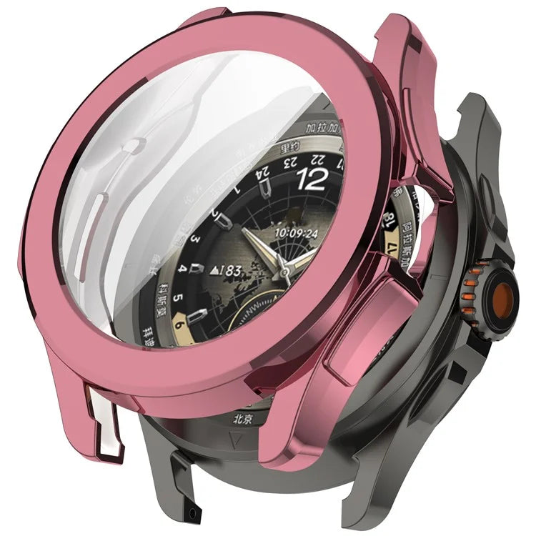 For Xiaomi Watch S4 Sport TPU Watch Case Electroplating Overall Protective Cover Built-In Screen Film