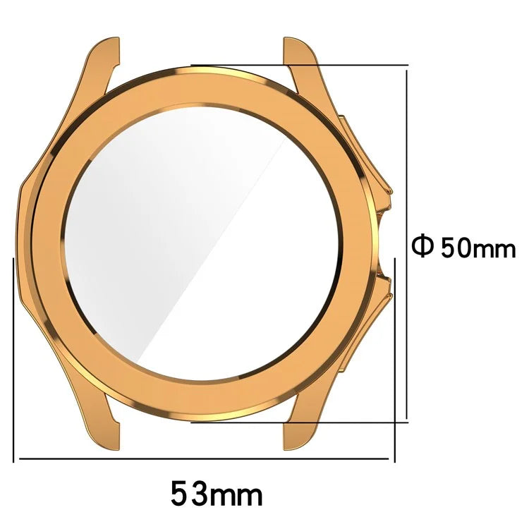 For Xiaomi Watch S4 Sport TPU Watch Case Electroplating Overall Protective Cover Built-In Screen Film