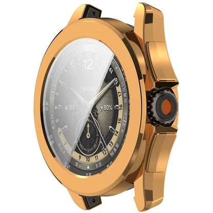 For Xiaomi Watch S4 Sport TPU Watch Case Electroplating Overall Protective Cover Built-In Screen Film