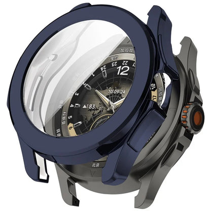 For Xiaomi Watch S4 Sport TPU Watch Case Electroplating Overall Protective Cover Built-In Screen Film