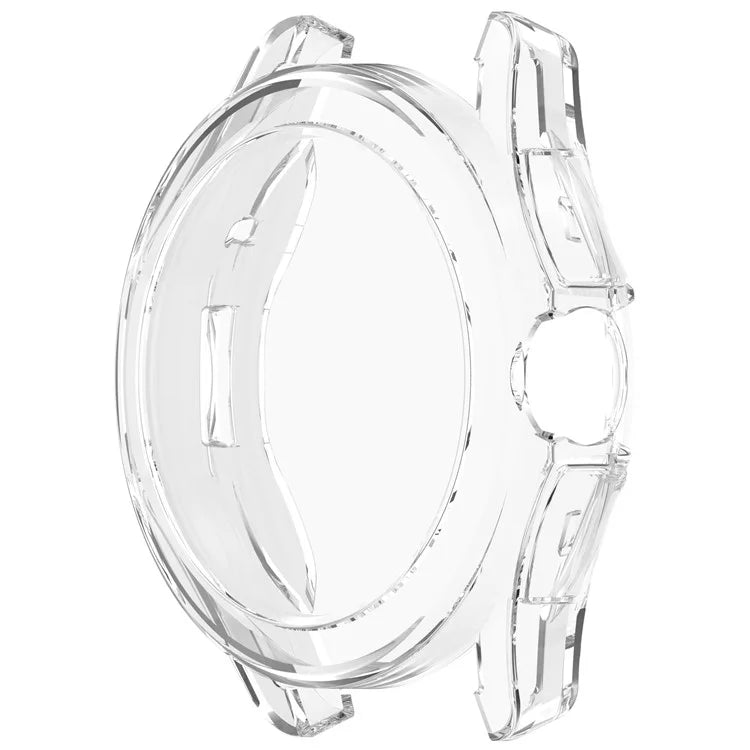For Xiaomi Watch S4 Sport TPU Watch Case Electroplating Overall Protective Cover Built-In Screen Film - Transparent
