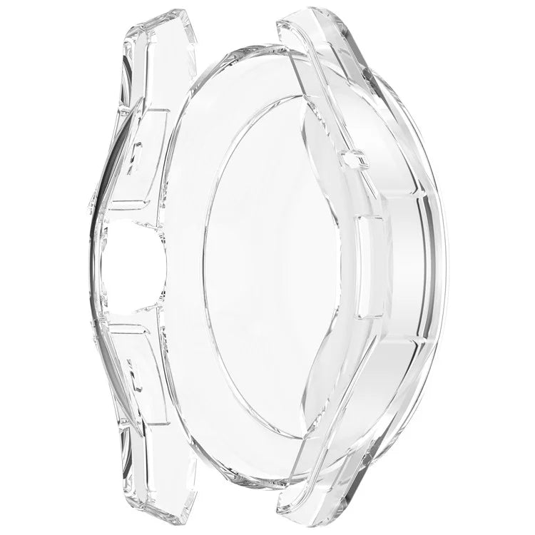 For Xiaomi Watch S4 Sport TPU Watch Case Electroplating Overall Protective Cover Built-In Screen Film - Transparent
