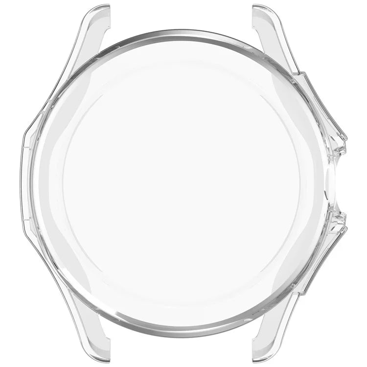 For Xiaomi Watch S4 Sport TPU Watch Case Electroplating Overall Protective Cover Built-In Screen Film - Transparent