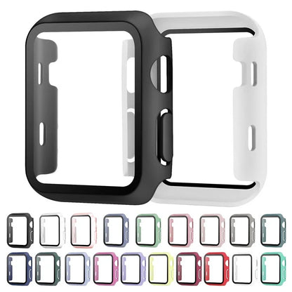 For Apple Watch Series 10 46mm Watch Case Protective Hard PC Cover with Tempered Glass Film