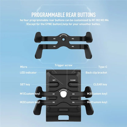 DATA FROG 4-in-1 Trigger A / B for Xbox One S X / Xbox Series S X Game Controller with Data Cable Set