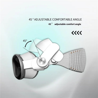 WOLMTT Adjustable Head Mount for Apple Vision Pro, 45-Degree Rotatable VR Headset Accessory