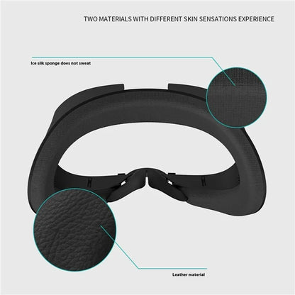 WOLMTT For Meta Quest 3 Facial Interface Adjustable Face Cover Pad VR Accessories