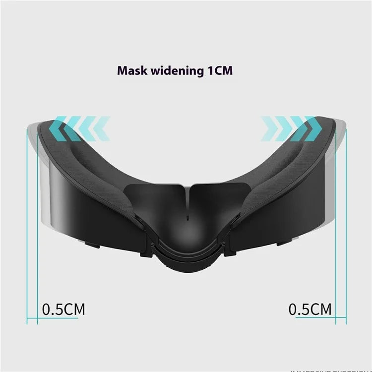 WOLMTT For Meta Quest 3 Facial Interface Adjustable Face Cover Pad VR Accessories