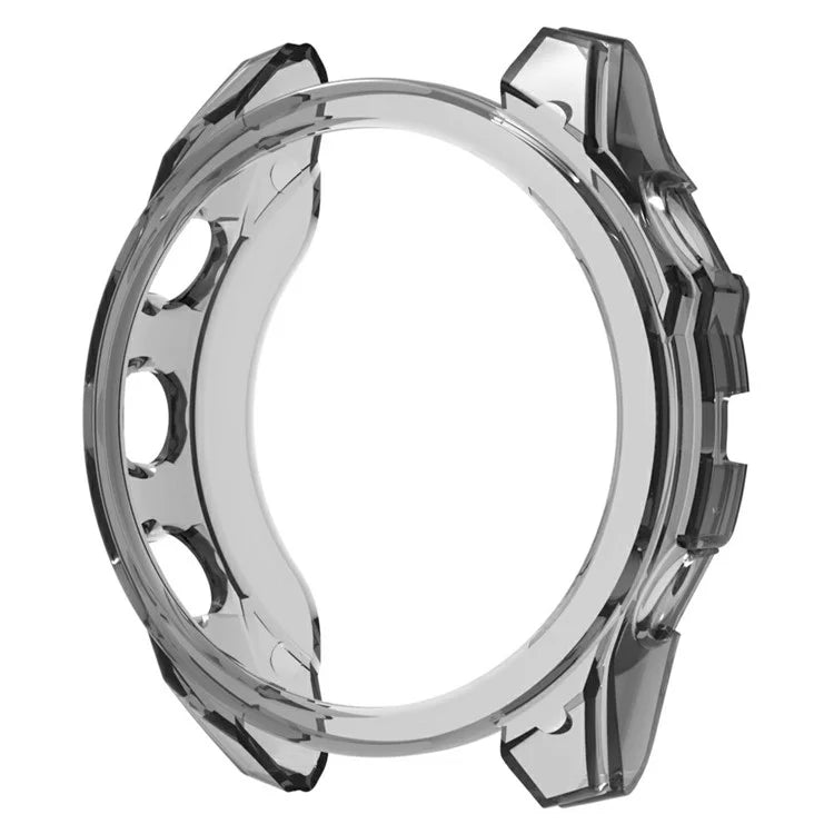 For Garmin Fenix 8 43mm Watch Case Shockproof TPU Cover Half-Wrapped