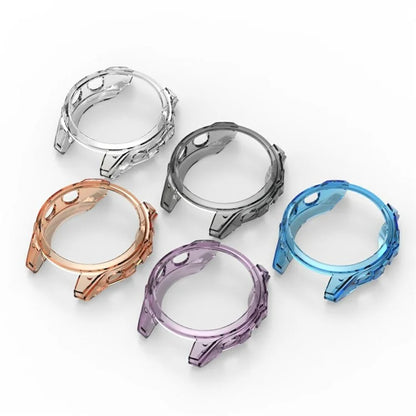 For Garmin Fenix 8 47mm Watch Case Shockproof TPU Cover Half-Wrapped