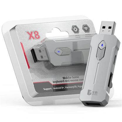 GAMWING X8 Mobile Phone Game Adapter Converter Combo Set with Keyboard, Mouse, Phone Holder