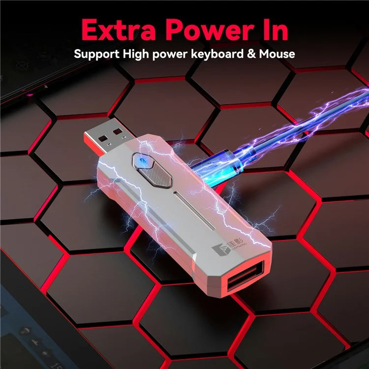 GAMWING X8 Mobile Phone Game Adapter Converter Combo Set with Keyboard, Mouse, Phone Holder