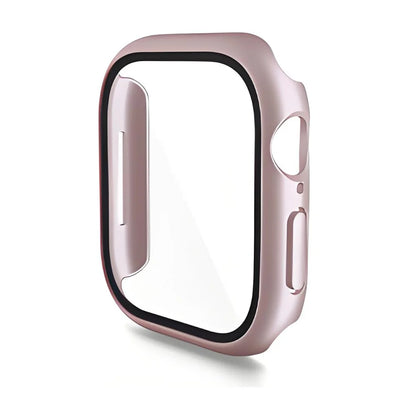 For Apple Watch Series 10 46mm ENKAY Hat-Prince 2-in-1 Rubberized Hard PC Frame with 9H Tempered Glass Screen Protector