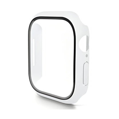 For Apple Watch Series 10 42mm ENKAY Hat-Prince 2-in-1 Rubberized Hard PC Frame with 9H Tempered Glass Screen Protector